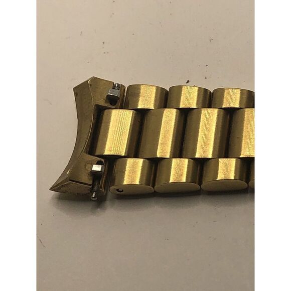 Fossil Watch Parts Partial Band 18/22mm Without Clasp Gold Tone Links GY253 - Picture 10 of 10